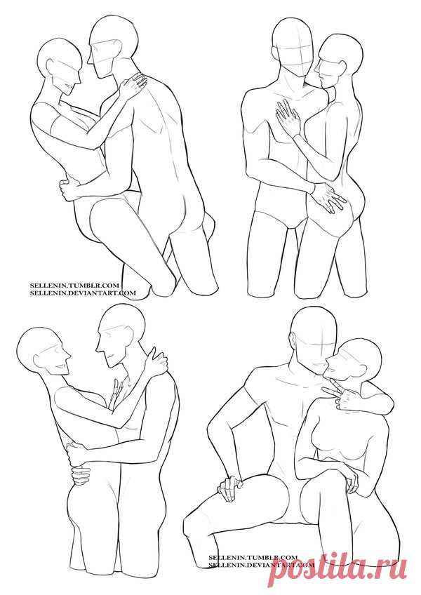 Couples reference poses by Sellenin on DeviantArt