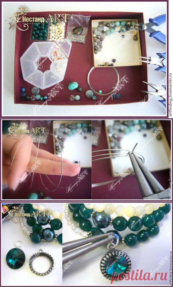 Создаем браслет на проволоке мемори. Урок для начинающих - Ярмарка Мастеров - ручная работа, handmade