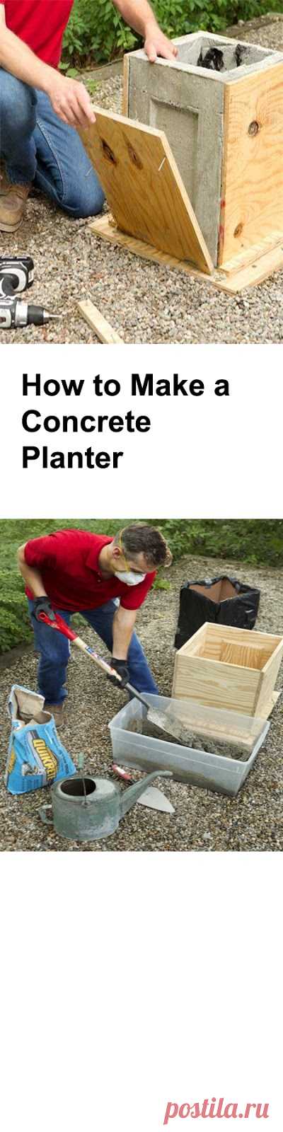 G 4 Gardening: Learn How to Make a Concrete Planter