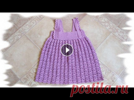 Сарафан для девочки&quot;Ракушки&quot;крючком. МК. Схема в Контакте Схема в Инстаграм ________________________________________________ Мой канал о вязании. Я буду здесь делиться с вами тем, что умею са...