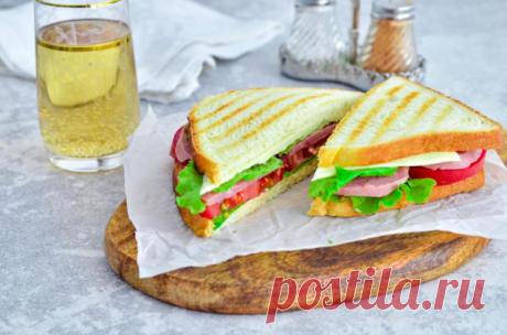 Сэндвич с ветчиной и сыром рецепт с фото пошагово - 1000.menu