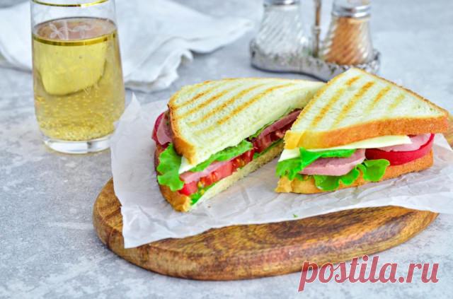 Сэндвич с ветчиной и сыром рецепт с фото пошагово - 1000.menu