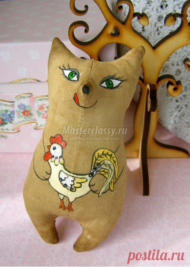 Кофейные игрушки своими руками. Лисичка. Мастер-класс с пошаговыми фото