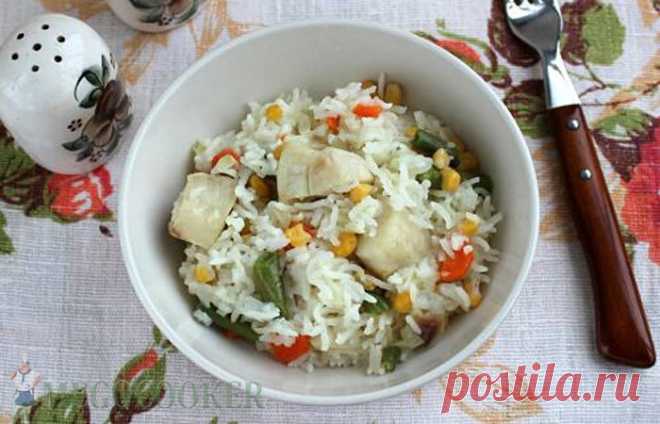 Рецепт рыбы с рисом и овощами в мультиварке — MEGOCOOKER
