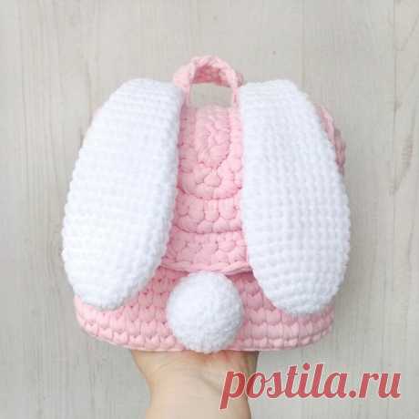 Сумки крючком из трикотажной пряжи. Схемы