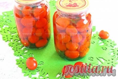 Помидоры "Черри" на зиму - рецепт с фото Очень вкусные и оригинальные помидорки "черри" выросли на огороде в большом количестве. Пришлось сделать запасы на зиму в виде маринованных помидорчиков, но интересным способом - с соевым соусом. Рецепт нашла в Интернете, немного изменила состав специй. Ингредиенты