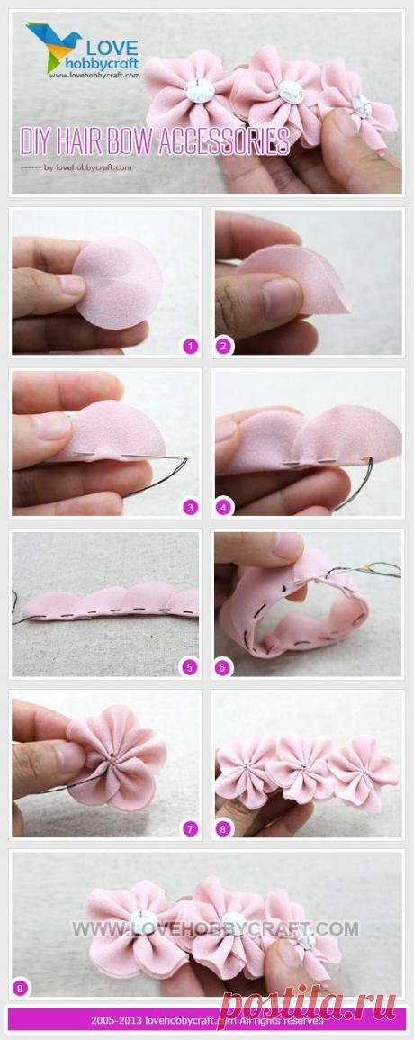 Как сделать цветок из ткани на платье своими руками?