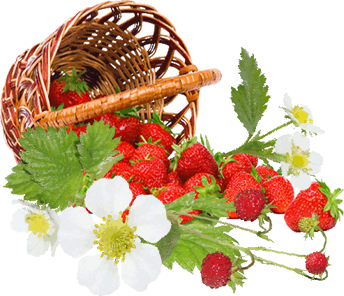 Корзинка с клубникой