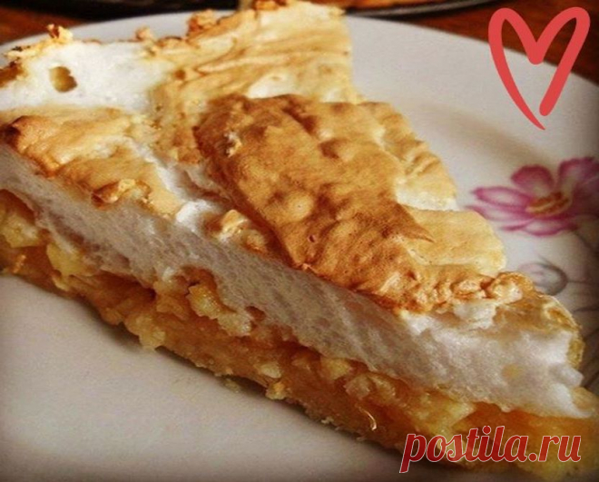 Яблочный пирог с мягким безе: настоящее безумство вкуса! Любовь с первого куска!