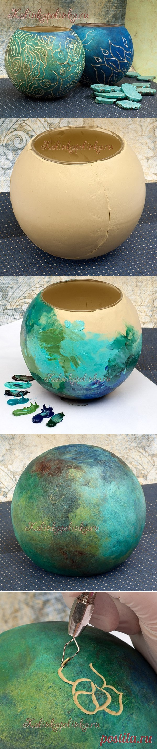 Техника сграффито и полимерная глина