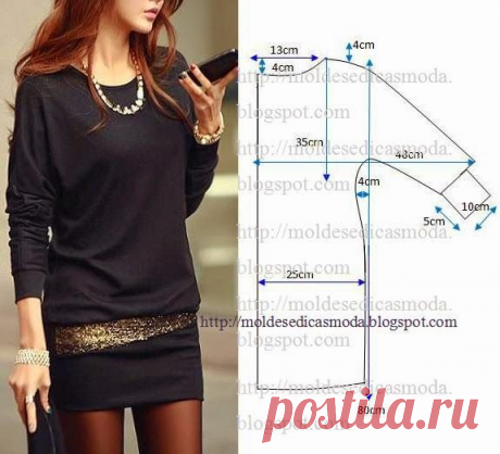 Found on moldesedicasmoda.blogspot.com