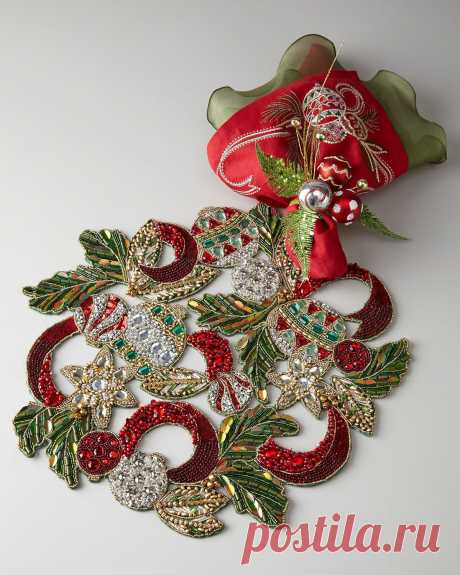 Бисерные аксессуары для сервировки стола от Kim Seybert. Часть I