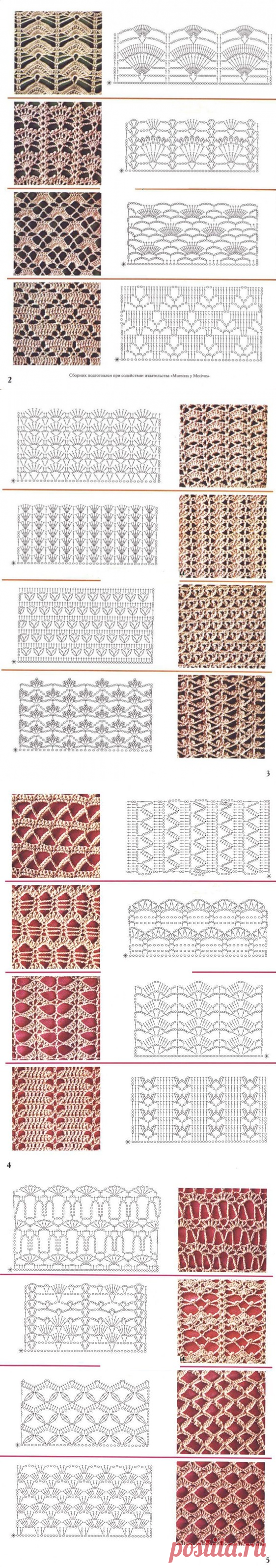 узоры крючком