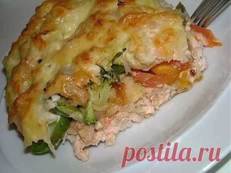Запеканка из овощей и куриного фарша | Любимые рецепты