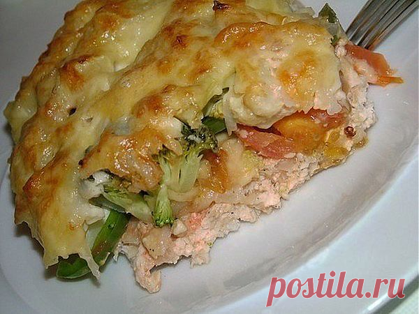 Запеканка из овощей и куриного фарша | Любимые рецепты