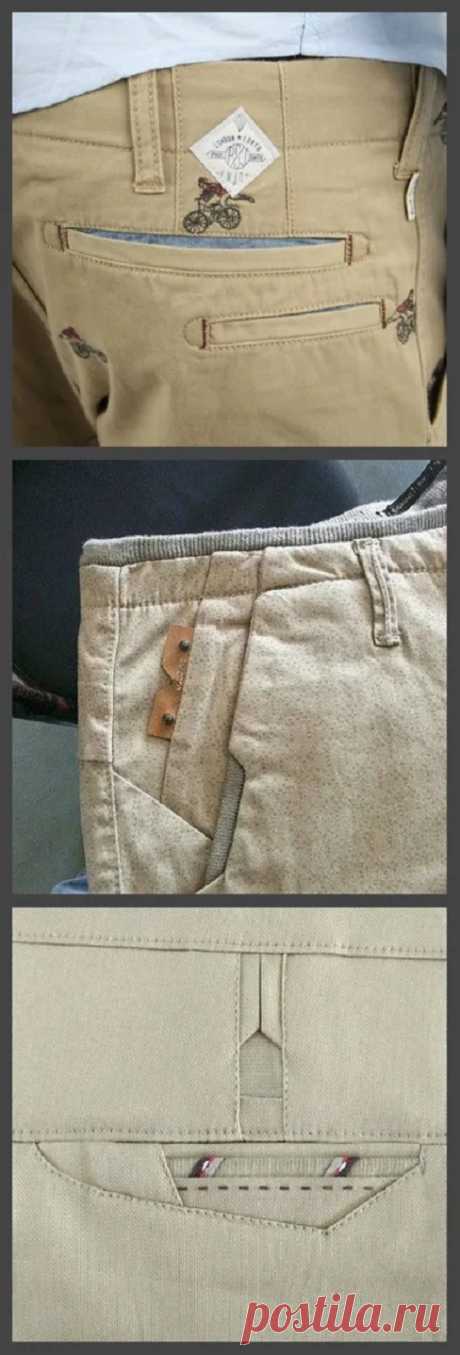 Необычные детали мужских брюк