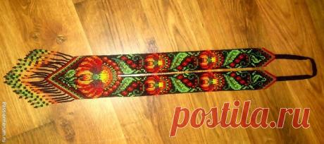 Петриковская роспись. | Бисер. Работы пользователей