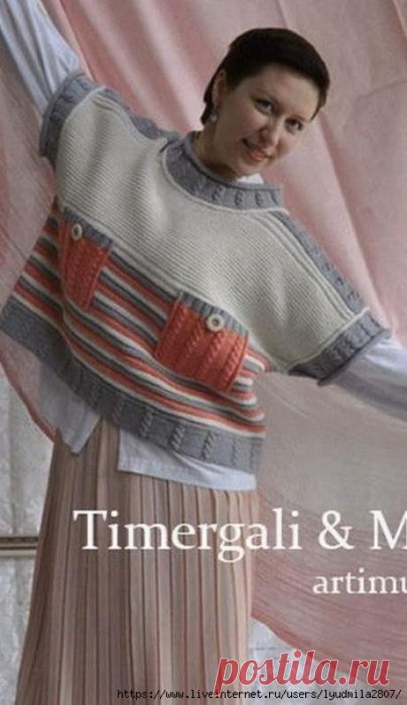 Пуловеры со спущенным плечом по одной выкройке + сумочки (Etsy)