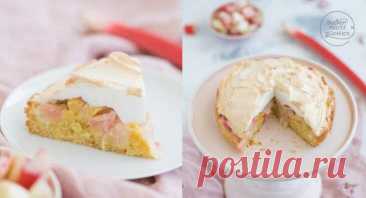 Rhabarberkuchen mit Baiser | Backen macht glücklich