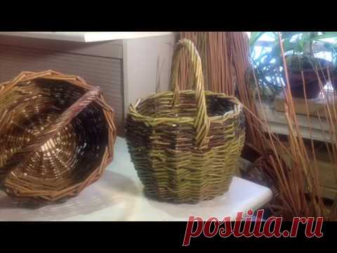 Как сплести самую простую корзину.Ч.2.Basket wickerwork.