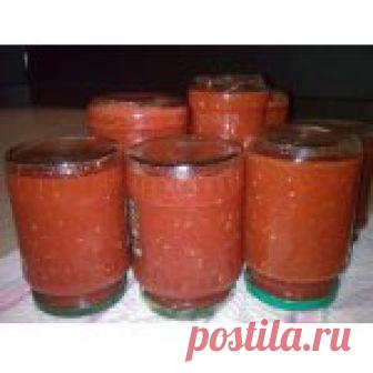 Томатное пюре на зиму Кулинарный рецепт