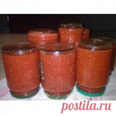 Томатное пюре на зиму Кулинарный рецепт