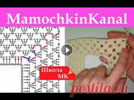 Реглан по кругу крючком поворотными рядами Соединение, начало, конец ряда Школа МК Как красиво вязать крючком реглан по кругу поворотными рядами? Как заканчивать ряд, оставаясь в регланной линии? Все МК из Школы Мамочкиного канала Ва...