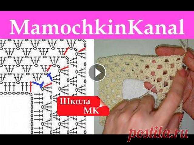 Реглан по кругу крючком поворотными рядами Соединение, начало, конец ряда Школа МК Как красиво вязать крючком реглан по кругу поворотными рядами? Как заканчивать ряд, оставаясь в регланной линии? Все МК из Школы Мамочкиного канала Ва...