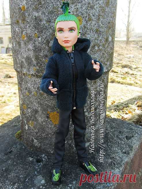 Толстовка для куклы Дьюса Горгона из Monster High (Школа монстров) | Самошвейка - сайт для любителей шитья и рукоделия