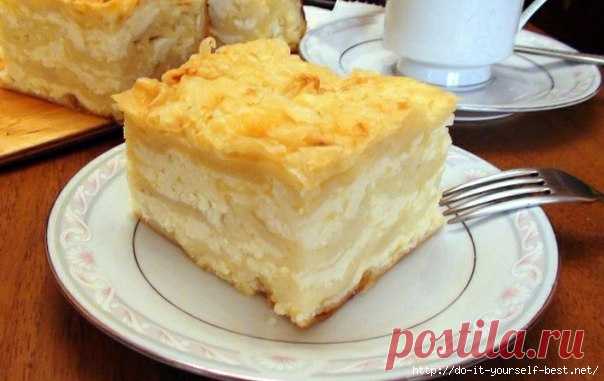 Ачма с сыром и творогом.
