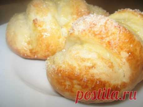 Ванильные булочки с сахаром из потрясающего теста!!!