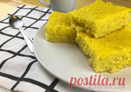 Мокрый манник на молоке