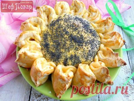 Мясной пирог "ПОДСОЛНУХ" своими руками
