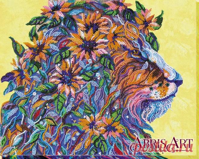 Kit de bordado de perlas DIY león con flores de girasol | Etsy