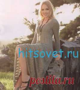 Вязание длинного платья - ХитсоветХитсовет