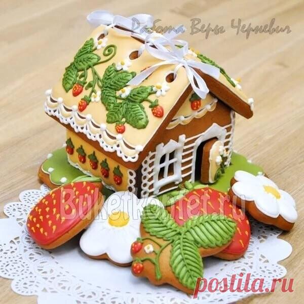 Замечательные пасхальные пряничные домики.