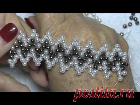 Materiales Perlas de 0,4 chafas negras de 0,4 sedal de 0,25 tijeras En mi canal podrás encontrar con cierta frecuencia vídeos sobre manualidades y entretenim...