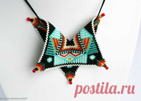 Кулон &quot;Шаман&quot; | biser.info - всё о бисере и бисерном творчестве