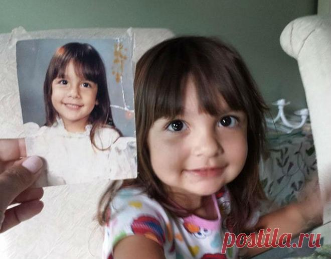 Как под копирку! 10 примеров, когда не нужен  ДНК-тест, и так все видно | Милая Я Поразительное сходство, просто до дрожи. Мама и дочка в одном возрасте При взгляде на эти фотографии возникает ощущение, что путешествия во времени существуют. Каждой из нас знакома радость узнавания: когда видно, на кого из родственников похож малыш. Еще забавнее наблюдать это сходство, когда дети вырастают. Мама и дочка Отец и сын Мама и дочка Мама и дочка. Разница между фотографиями в 25 л...