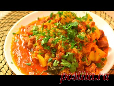 ВКУСНЕЙШАЯ Тушеная Капуста с Мясом (Бигус)  Мамины рецепты