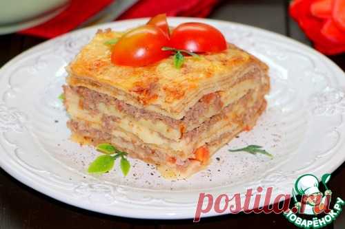 Блинная лазанья "Русский привет Италии" - просто и вкусно!!!