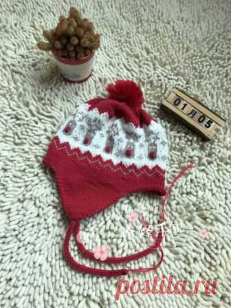 Шапочка «Красный нос» cпицами — HandMade