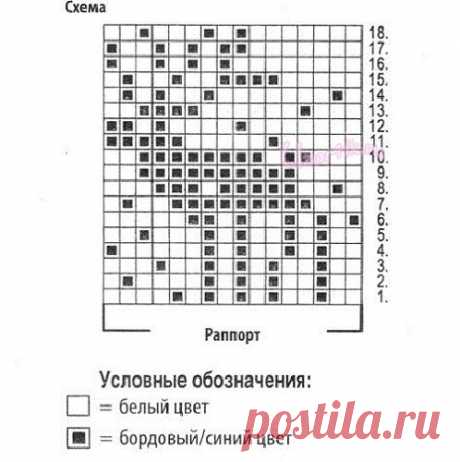 Женская и мужская шапка с оленями - Описание вязания, схемы вязания крючком и спицами | Узорчик.ру