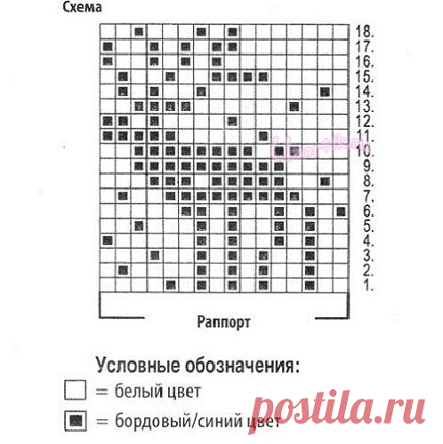 Женская и мужская шапка с оленями - Описание вязания, схемы вязания крючком и спицами | Узорчик.ру