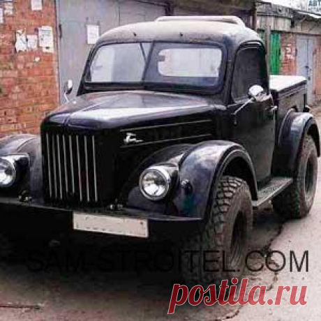 Авто самоделка пикап ГАЗ-69 с двигателем 2.3 D турбо (50 фото) Самодельный автомобиль на базе ГАЗ-69 в кузове пикап с дизельным двигателем 2.3 л. Далее все фото изготовления и описание....