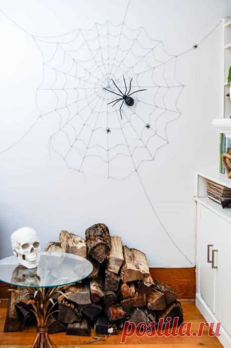 Wall Sized Halloween Spider Web. |The Art of Doing Stuff