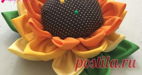 sunflower make do pincushion wooden spool - Buscar con Google