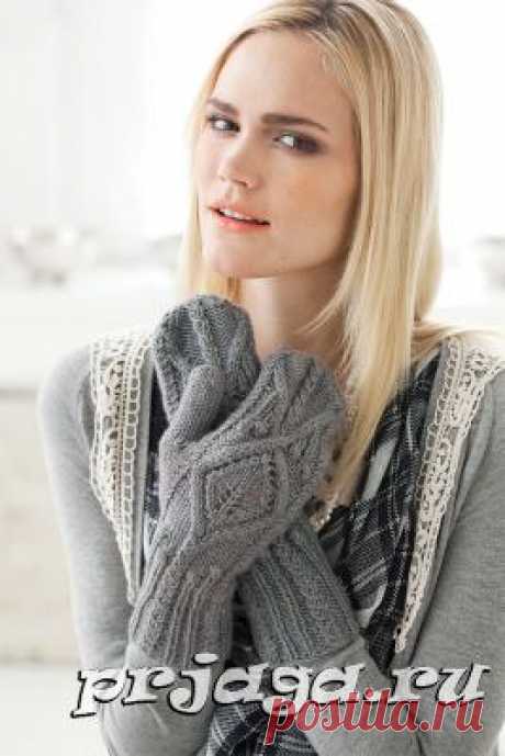 Вязание спицами варежек схема и описание из Vogue Knitting