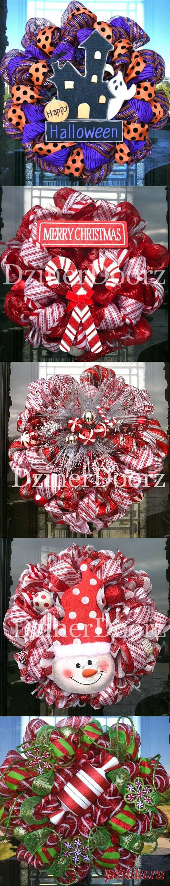deco mesh wreaths