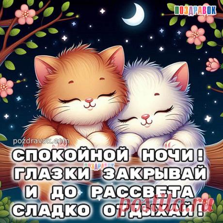 'спокойной ночи любимая открытки